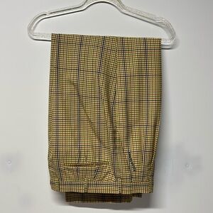 Alfredo Versace Gingham Pleated Pants